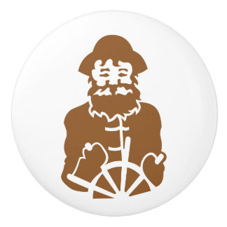 Bouton De Porte En Céramique Voile dessus