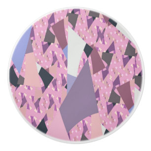 BOUTON DE PORTE EN CÉRAMIQUE VOILES SUNSET ABSTRAITES