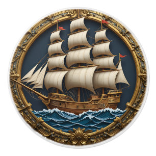 Bouton De Porte En Céramique Voilier nautique
