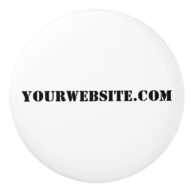 Bouton De Porte En Céramique VotreSiteWeb.com (Devant)