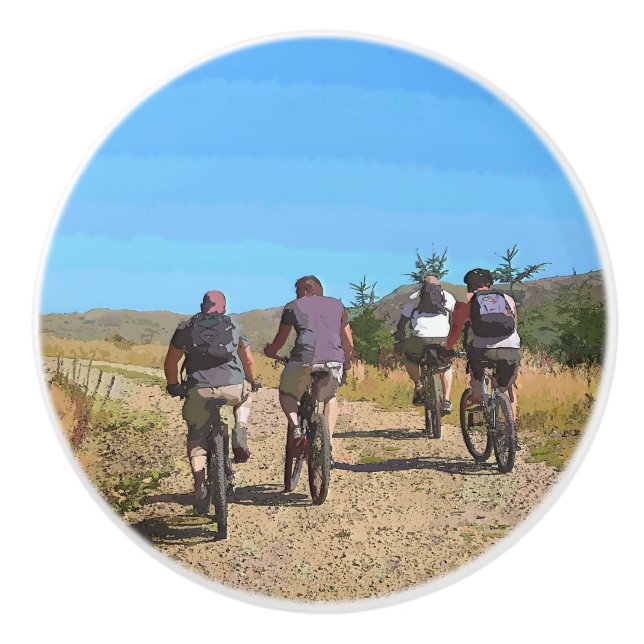 BOUTON DE PORTE EN CÉRAMIQUE VTT (Devant)