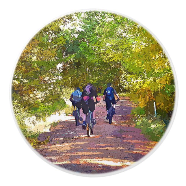 BOUTON DE PORTE EN CÉRAMIQUE VTT (Devant)