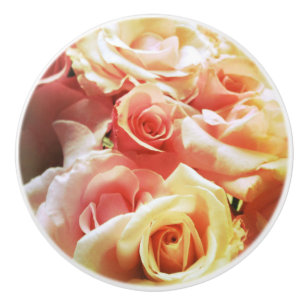 Bouton De Porte En Céramique Vue rose