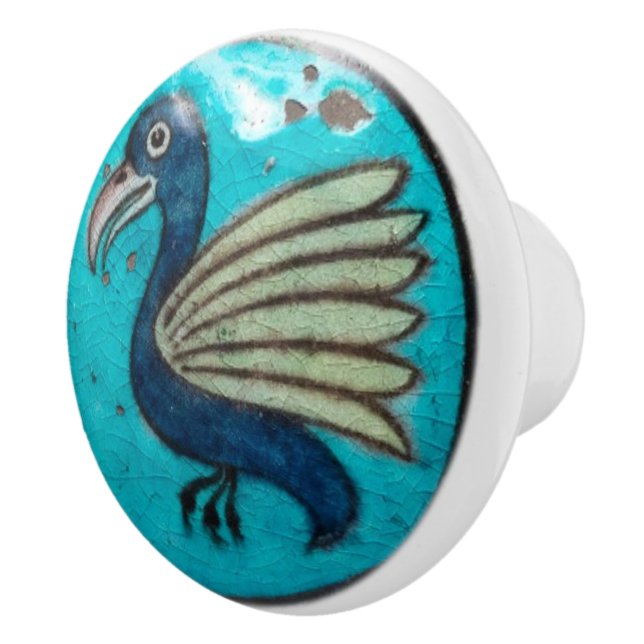 Bouton De Porte En Céramique William De Morgan Dragon Ceramic Knob (Droite)