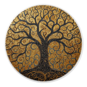Bouton De Porte En Céramique William Morris Arbre de Vie Vintage Préraphaélite