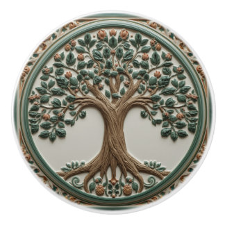 Bouton De Porte En Céramique William Morris arbre de vie Vintage préraphaélite