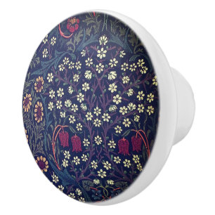Bouton De Porte En Céramique William *Morris Blackthorne Strawberry Thief