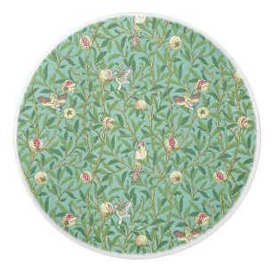 Bouton De Porte En Céramique William Morris "Oiseau & Grenade" 3.