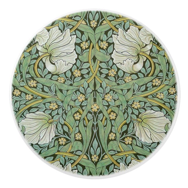 Bouton De Porte En Céramique William Morris - Pimpernel (Devant)