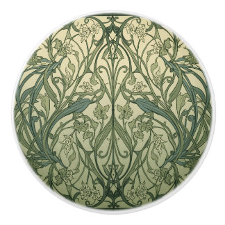 Bouton De Porte En Céramique  William Morris Seaweed Vintage Floral art nouveau