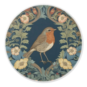 Bouton De Porte En Céramique William Morris style R Robin Redmamd Bird