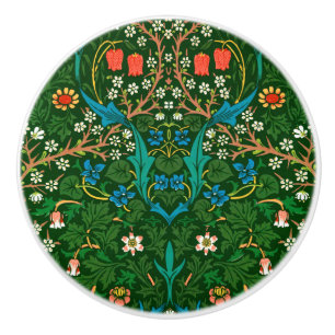 Bouton De Porte En Céramique WM Morris Blackthorn Motif Art nouveau