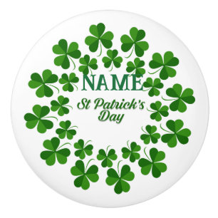 Bouton De Porte En Céramique Wreath de la Saint Patrick Thunder_Cove