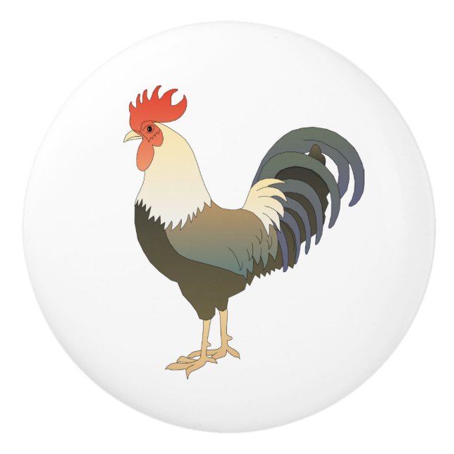 Bouton de tiroir de la cuisine de coq (Devant)