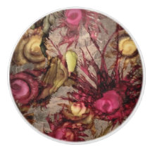 Bouton en céramique de canneberge