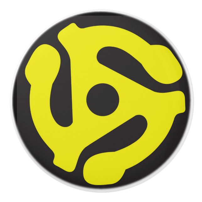 Bouton en céramique de l'adaptateur 45 record pour (Devant)