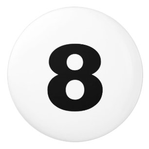 Bouton en céramique de nombre