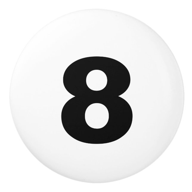 Bouton en céramique de nombre (Devant)