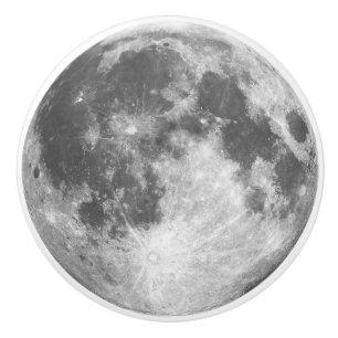 Bouton en céramique de traction de lune