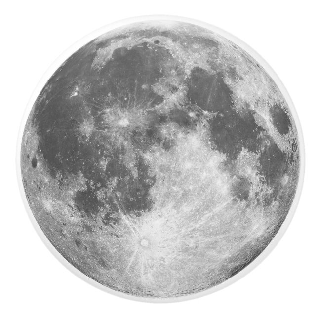 Bouton en céramique de traction de lune (Devant)