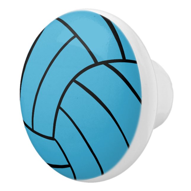 Bouton en céramique de volleyball de turquoise (Droite)