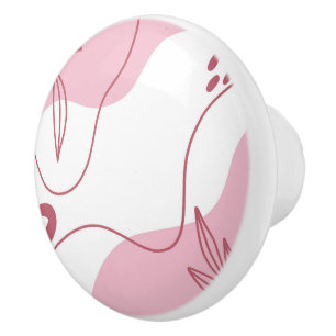 Bouton en céramique minimaliste Motif