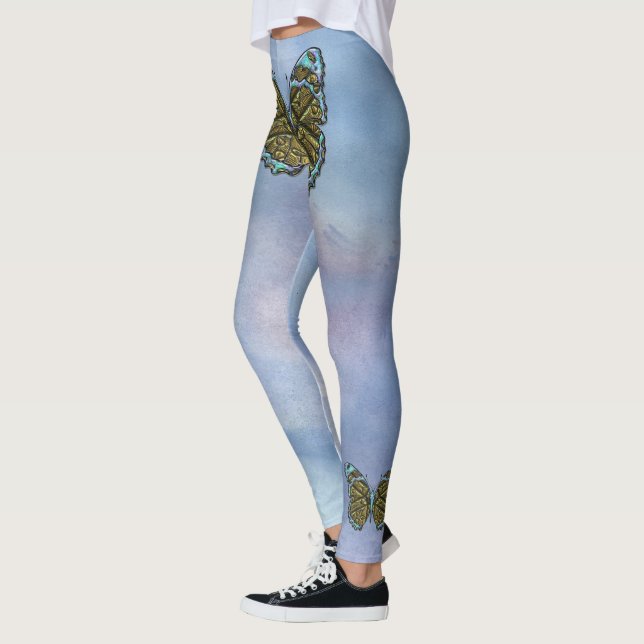 Bouton gravé 3 options Leggings (Gauche)