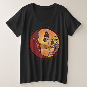 Bouton paysage - Plume de lune Kokopelli 1
