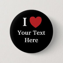 Bouton Personnalisable I Love Ajouter un badge de