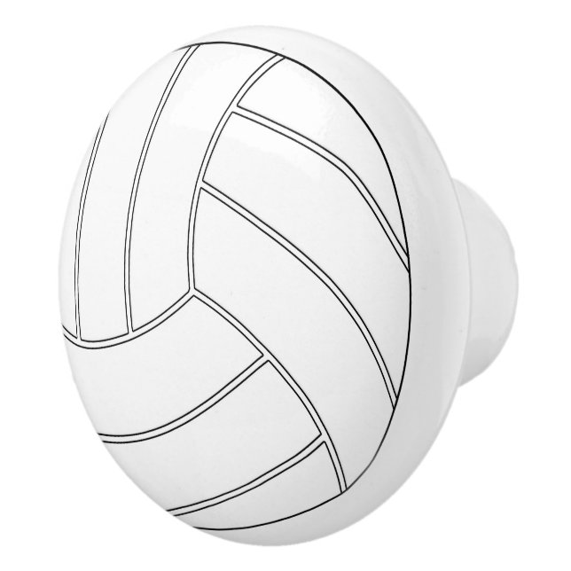 Bouton rond blanc de volleyball tireur (Droite)