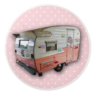 Bouton vintage de tiroir de campeur