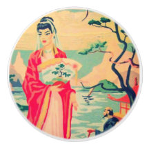 Bouton vintage du Chinoiserie PBN
