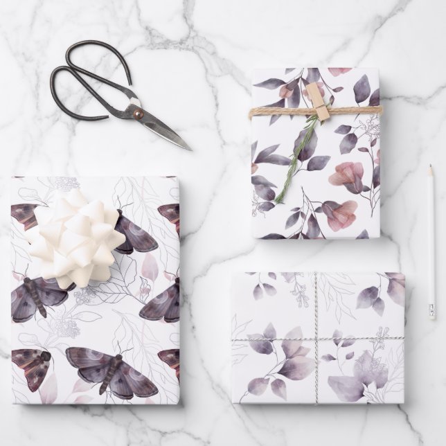 Boutons d'aquarelle et Feuilles (Recto)