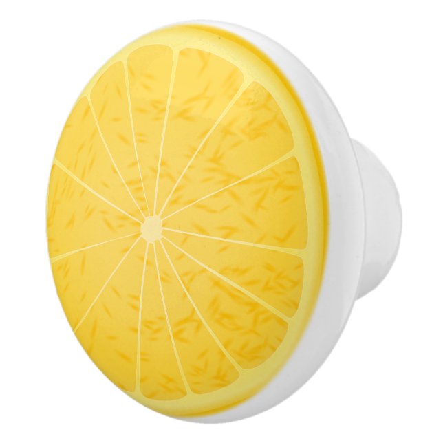 Boutons d'armoire jaune citron (Droite)