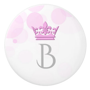 Boutons de lettre personnalisés Royal couronne et 