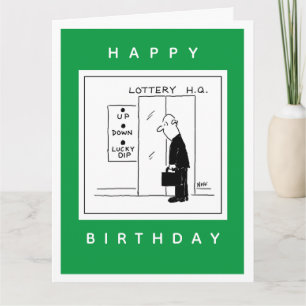 Boutons de levage à la loterie Carte de voeux plié