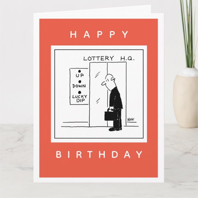 Boutons de levage à la loterie Carte de voeux plié (Devant)