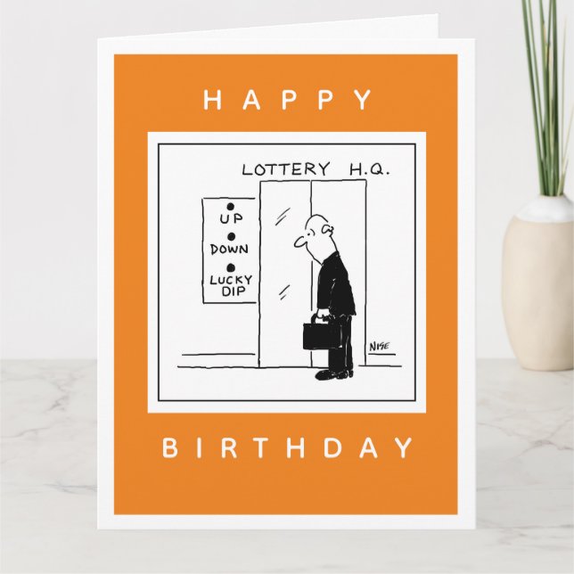 Boutons de levage à la loterie Carte de voeux plié (Devant)