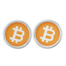 Boutons de manchette de Cryptocurrency Bitcoin