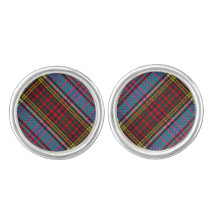 Boutons de manchette de tartan d'Anderson