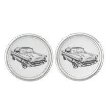 Illustration 1957 classique de voiture de Bel Air