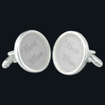Boutons De Manchette Meilleurs liens de manchette<br><div class="desc">Liaisons de manches plaquées argent Sterling montrées en gris argent avec le texte Best Man. Customisez cet objet ou achetez tel quel.</div>