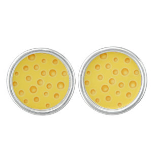 Boutons De Manchette Motif de texture au fromage suisse