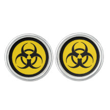 Symbole jaune du risque biologique