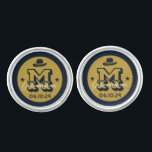 Boutons De Manchette Western Cowboy Rustic Groomsmen Nom Monogramme<br><div class="desc">Cadeaux personnalisés pour les groomsmen avec thème western cowboy. Décoré de casquette de cowboy avec police vintage occidentale. Le texte et la couleur arrière - plan sont modifiables à l'aide de l'outil de conception pour s'adapter à votre occasion. Obtenez ce cadeau de personnaliser pour les mariages, les célibataires, les fiançailles...</div>