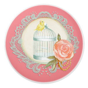 Boutons de roses en dentelle victorienne Cage à oi