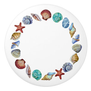 Boutons de tiroir Cercle Plage Version plus foncée