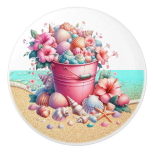 Boutons de tiroir coquillages de mer de plage - SR