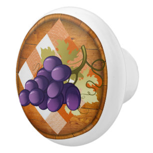 Boutons de tiroir de raisins à vin