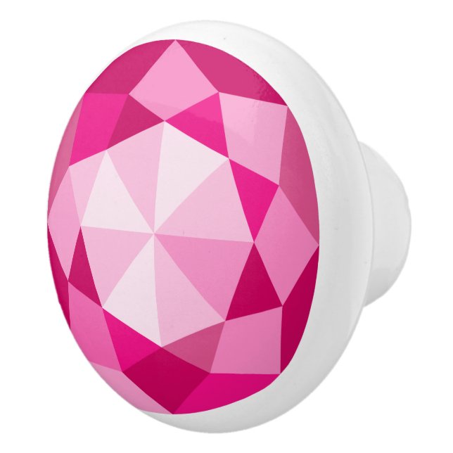 Boutons de traction en pierre de gemme rose pour l (Droite)